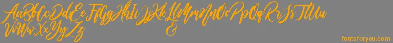 WildOnesPersonalUse Font – Orange Fonts on Gray Background