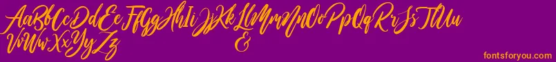 WildOnesPersonalUse Font – Orange Fonts on Purple Background