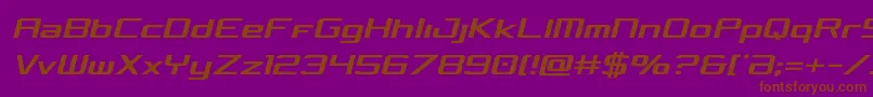 Concieliancondsemital Font – Brown Fonts on Purple Background