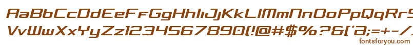 Concieliancondsemital-fontti – ruskeat fontit valkoisella taustalla