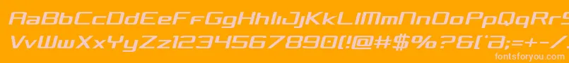 Concieliancondsemital Font – Pink Fonts on Orange Background