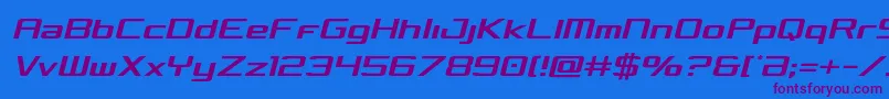 Concieliancondsemital Font – Purple Fonts on Blue Background