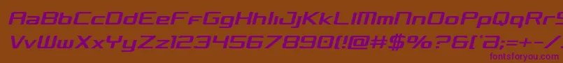 Concieliancondsemital Font – Purple Fonts on Brown Background