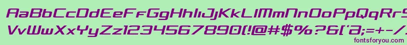 Concieliancondsemital Font – Purple Fonts on Green Background