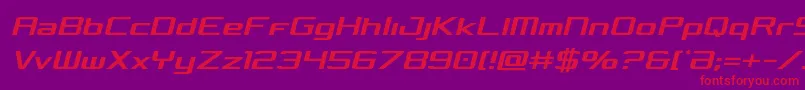 Concieliancondsemital Font – Red Fonts on Purple Background