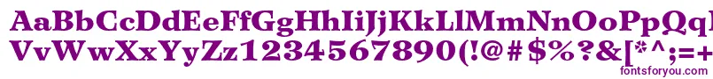 WilkeltstdBlack Font – Purple Fonts on White Background