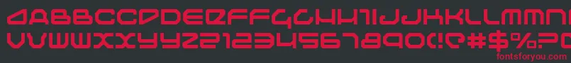 Traveler ffy Font – Red Fonts on Black Background