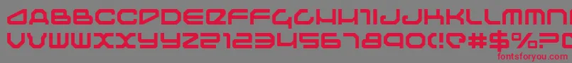 Traveler ffy Font – Red Fonts on Gray Background