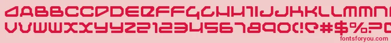 Traveler ffy Font – Red Fonts on Pink Background