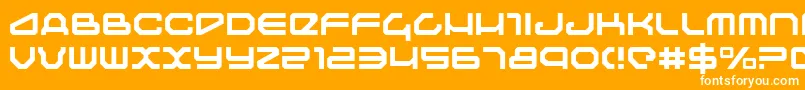 Traveler ffy Font – White Fonts on Orange Background