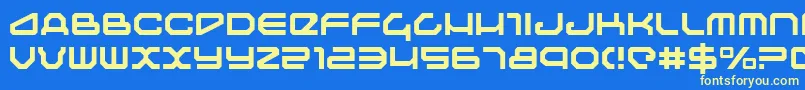 Police Traveler ffy – polices jaunes sur fond bleu