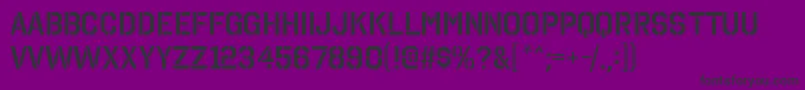 OctinstencilsbRegular Font – Black Fonts on Purple Background