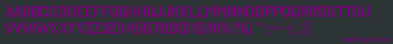 OctinstencilsbRegular Font – Purple Fonts on Black Background