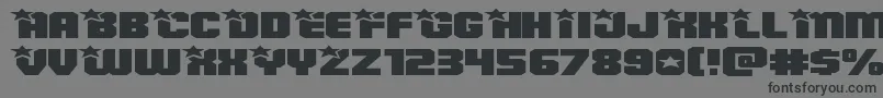 Armyrangerssuperexpand Font – Black Fonts on Gray Background