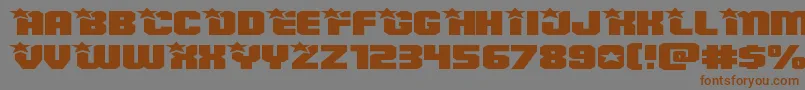 Armyrangerssuperexpand Font – Brown Fonts on Gray Background