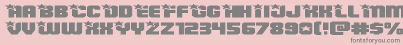 Armyrangerssuperexpand Font – Gray Fonts on Pink Background
