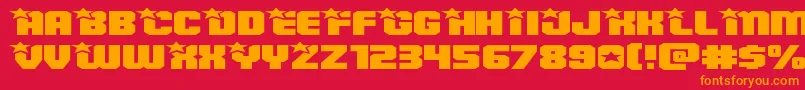 fuente Armyrangerssuperexpand – Fuentes Naranjas Sobre Fondo Rojo