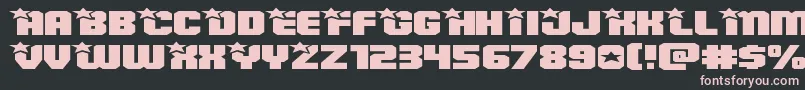 Weitere Informationen zur Armyrangerssuperexpand-Schriftart Armyrangerssuperexpand-Schriftart – Rosa Schriften auf schwarzem Hintergrund