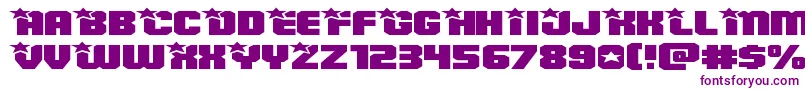 Armyrangerssuperexpand Font – Purple Fonts on White Background