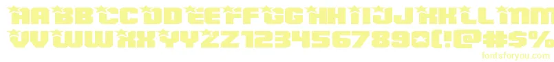 Armyrangerssuperexpand-Schriftart – Gelbe Schriften