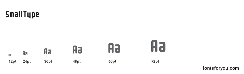 Размеры шрифта SmallType