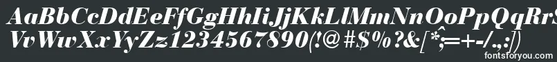 BodonirecutheavyRegularitalic-fontti – valkoiset fontit