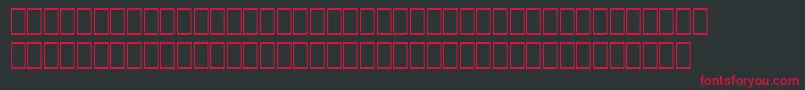 フォントWpGreekHelve – 黒い背景に赤い文字