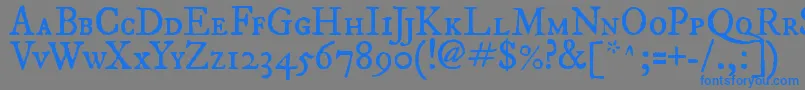 Fepisc2 Font – Blue Fonts on Gray Background