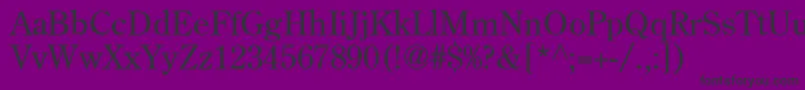 フォントAgcen7 – 紫の背景に黒い文字