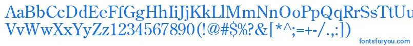 Agcen7 Font – Blue Fonts on White Background