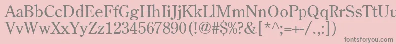 Agcen7 Font – Gray Fonts on Pink Background