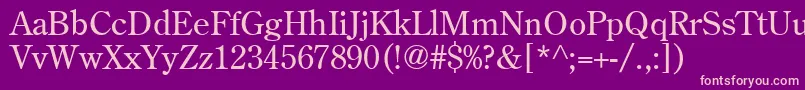 Agcen7 Font – Pink Fonts on Purple Background