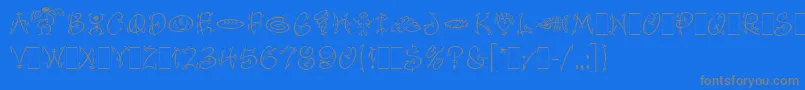 fuente FaithfulFlyLetPlain.1.0 – Fuentes Grises Sobre Fondo Azul