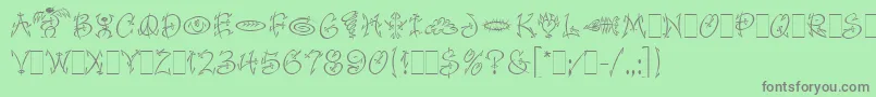 fuente FaithfulFlyLetPlain.1.0 – Fuentes Grises Sobre Fondo Verde