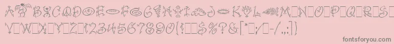 fuente FaithfulFlyLetPlain.1.0 – Fuentes Grises Sobre Fondo Rosa