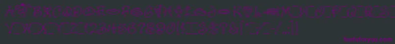 FaithfulFlyLetPlain.1.0 Font – Purple Fonts on Black Background