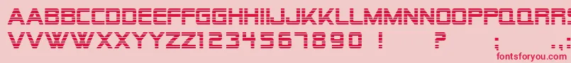 SfAlienEncounters Font – Red Fonts on Pink Background