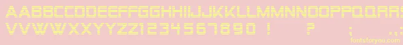 SfAlienEncounters Font – Yellow Fonts on Pink Background
