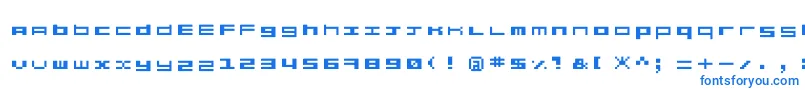 フォントProxy – 白い背景に青い文字