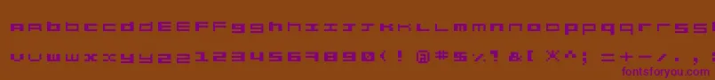 Шрифт Proxy – фиолетовые шрифты на коричневом фоне