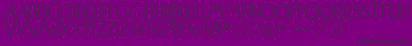 CuivrerieDemo Font – Black Fonts on Purple Background