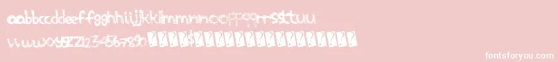 Scratchthis Font – White Fonts on Pink Background