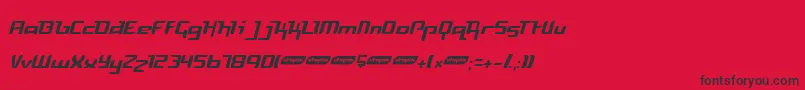Freyl Font – Black Fonts on Red Background
