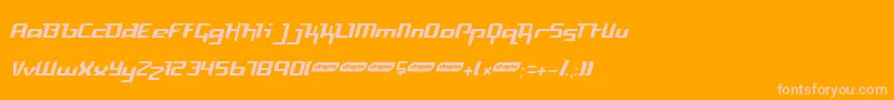 Freyl Font – Pink Fonts on Orange Background