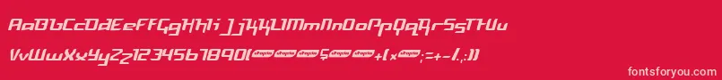 Freyl Font – Pink Fonts on Red Background