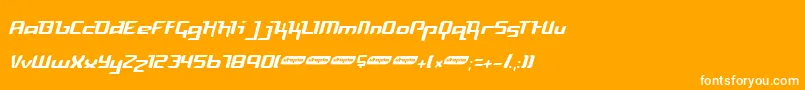 Freyl Font – White Fonts on Orange Background
