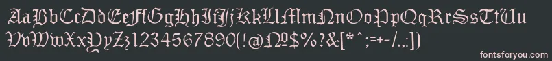 Monamourfrakturregular Font – Pink Fonts on Black Background