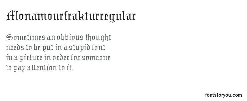 Review of the Monamourfrakturregular Font