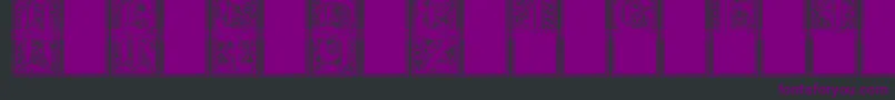 Camelot Font – Purple Fonts on Black Background