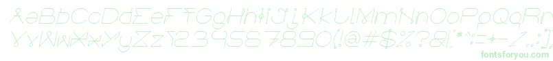 ElectricCityItalic-Schriftart – Grüne Schriften